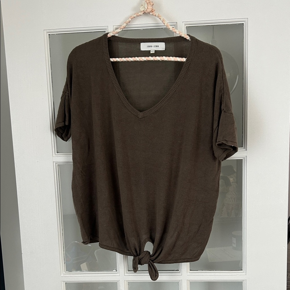 John + Jenn | Tie Front T Shirt